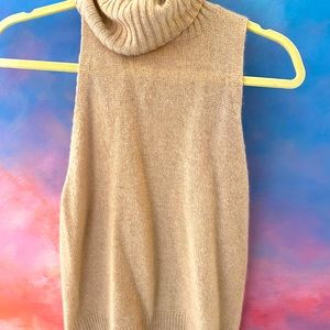 Naked Cashmere Sleeveless Cashmere turtleneck